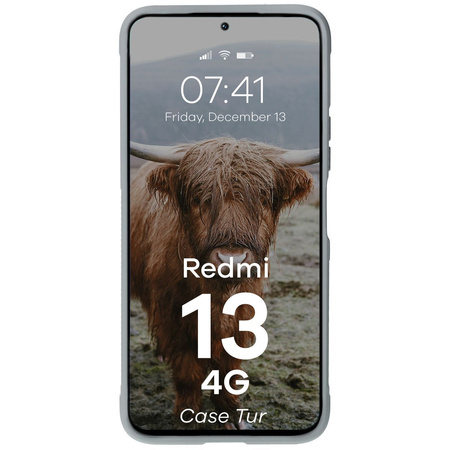 Pancerne etui Bizon Case Tur do Xiaomi Redmi 13 4G, jasnoszare