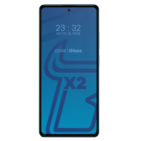 2x Szkło + szybka na aparat BIZON Edge 2 do Poco X5 Pro
