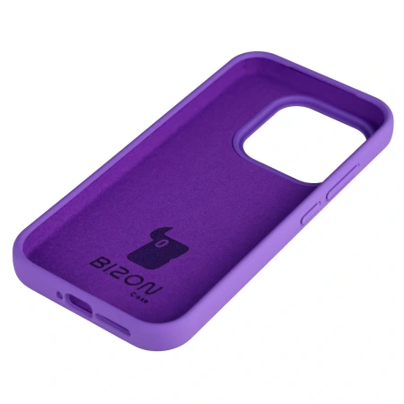 Silikonowe etui Bizon Soft Case do Xiaomi 17, fioletowe