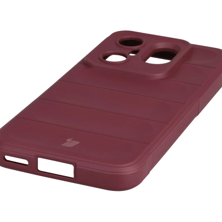 Pancerne etui Bizon Case Tur do Vivo X200 FE, burgundowe