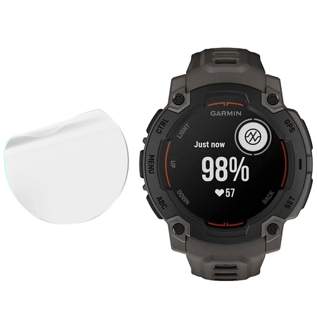 Folia hydrożelowa na ekran Bizon Glass Watch Hydrogel Duo do Garmin Instinct E 45 mm, 2 sztuki