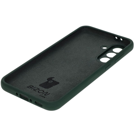 Silikonowe etui Bizon Soft Case do Galaxy A36 5G, ciemnozielone