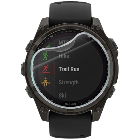 Folia hydrożelowa na ekran Bizon Glass Watch Hydrogel Duo do Garmin Fenix 8 Solar 47 mm, 2 sztuki