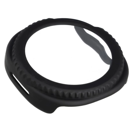 Etui ze szkłem do zegarka Bizon Case Watch Adamo do Samsung Galaxy Watch 8 Classic 46 mm, matowe czarne