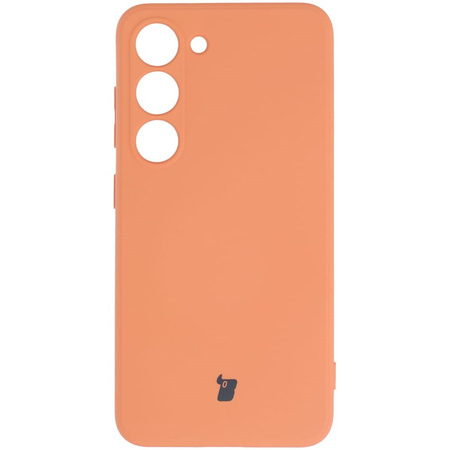 Etui Bizon Case Silicone Sq do Galaxy S23, pomarańczowe