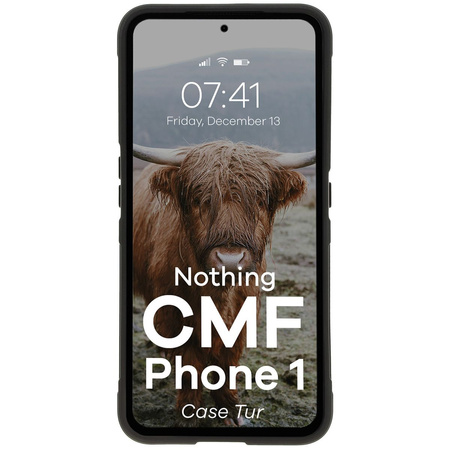 Pancerne etui Bizon Case Tur do Nothing CMF Phone 1, czarne