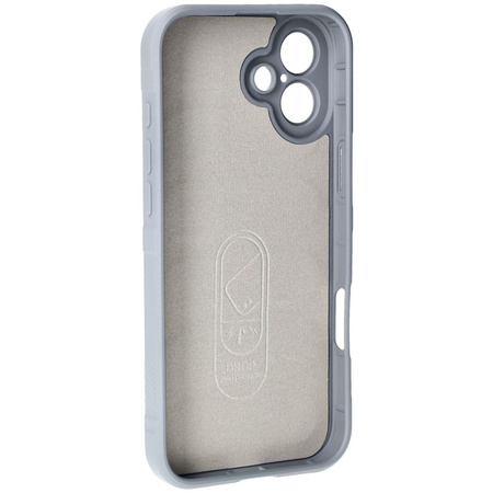Pancerne etui Bizon Case Tur do iPhone 16 Plus, jasnoszare
