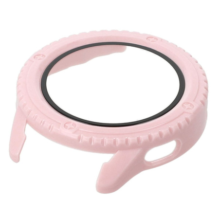 Etui Bizon Case Watch Adamo do Xiaomi Watch S3 47 mm, różowe