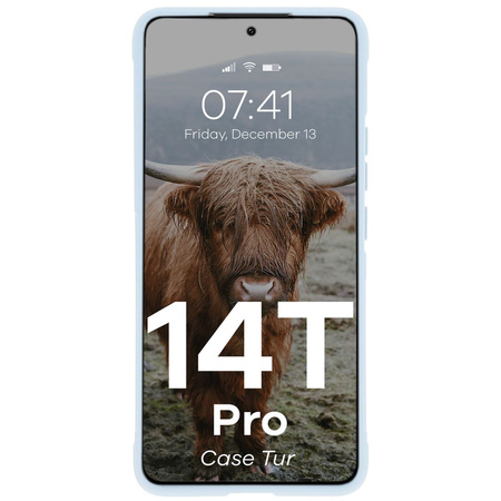 Pancerne etui Bizon Case Tur do Xiaomi 14T Pro, jasnoniebieskie