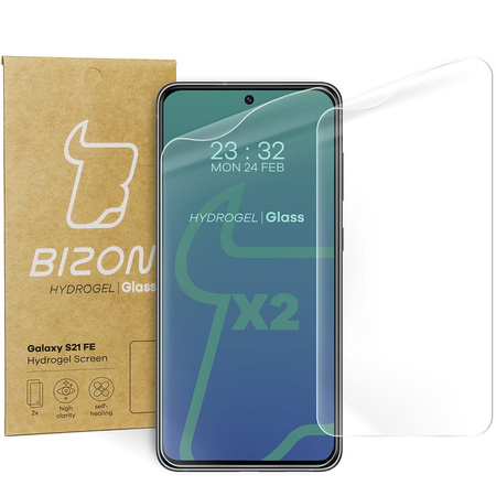 Folia hydrożelowa na ekran Bizon Glass Hydrogel, Galaxy S21 FE, 2 sztuki