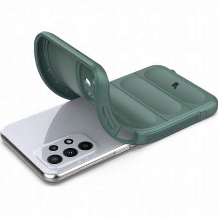 Pancerne etui Bizon Case Tur do Galaxy A23 4G / 5G, ciemnozielone