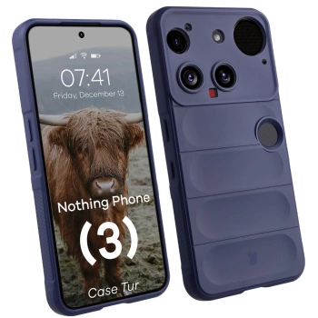 Pancerne etui Bizon Case Tur do Nothing Phone (3), granatowe