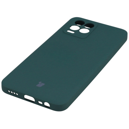 Etui Bizon Case Silicone do Realme 8 / 8 Pro, ciemnozielone