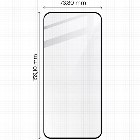 Szkło hartowane BIZON Glass Edge 3D do Honor Magic6 Pro