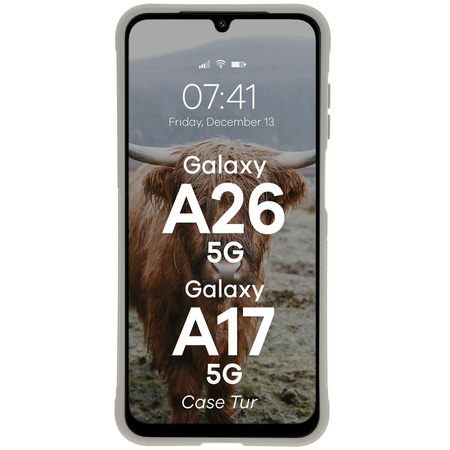 Pancerne etui Bizon Case Tur do Galaxy A17 5G / A26 5G, jasnoszare