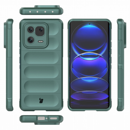 Pancerne etui Bizon Case Tur do Xiaomi 13 Pro, ciemnozielone