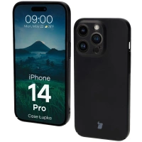 Etui Bizon Case Łupka do iPhone 14 Pro, czarne