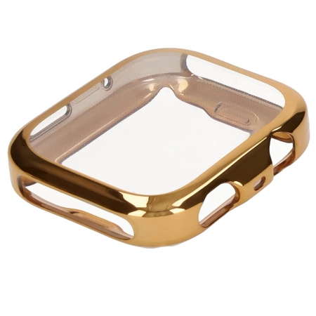 Etui z osłoną ekranu Bizon Case Watch Felipe do Huawei Watch Fit 4 Pro, złote