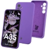 Silikonowe etui Bizon Soft Case do Galaxy A35 5G, fioletowe