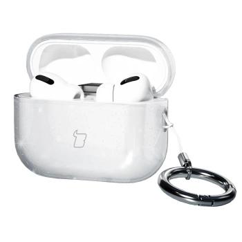 Elastyczne etui z karabińczykiem Bizon Case Headphone Clear do Samsung Galaxy Buds 3/3 Pro przeźroczyste