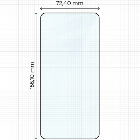 Szkło hartowane Bizon Glass Edge do Galaxy S26 Plus / S25 Edge, czarna ramka