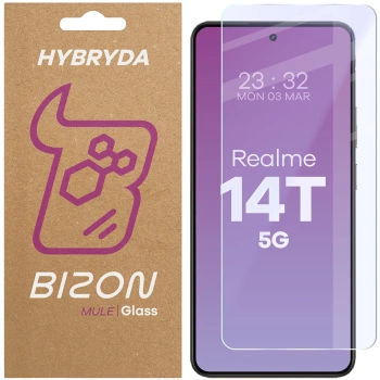 Elastyczne szkło hybrydowe Bizon Glass Mule do Realme 14T 5G