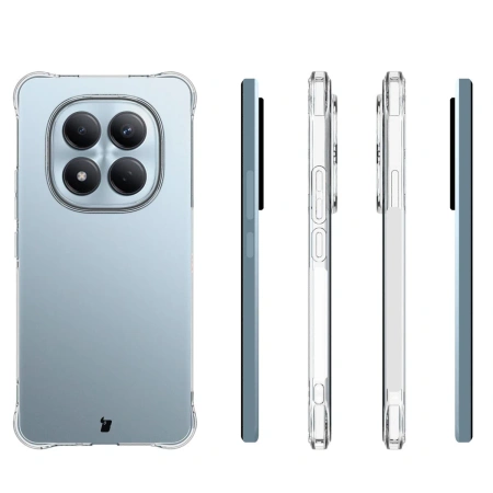 Elastyczne etui Bizon Case Salpa do Xiaomi Redmi Note 15 Pro 4G, przezroczyste