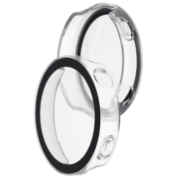 Etui ze szkłem do zegarka Bizon Case Watch Adamo do Huawei Watch GT6 41 mm, przezroczyste