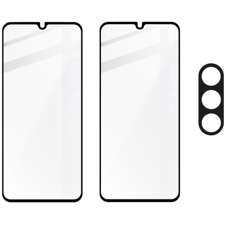 2x Szkło + szybka na aparat BIZON Edge 2 Pack do Galaxy A05s