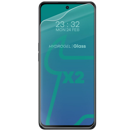 Folia hydrożelowa na ekran Bizon Glass Hydrogel Front Duo do Oppo A98, 2 sztuki