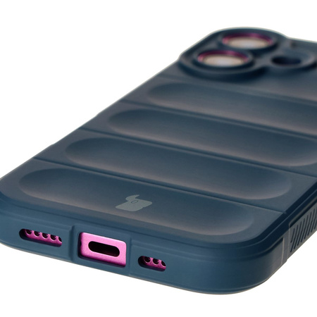 Pancerne etui Bizon Case Tur do iPhone 16, granatowe