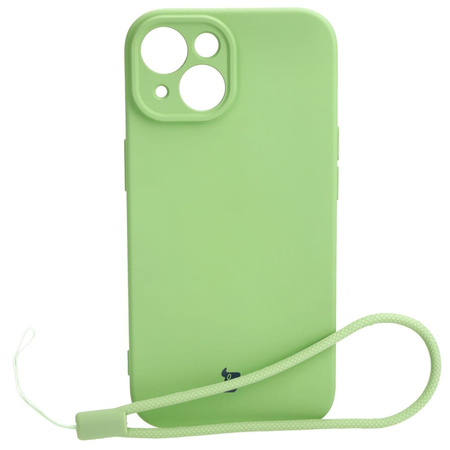 Etui Bizon Case Silicone do Apple iPhone 15, jasnozielone