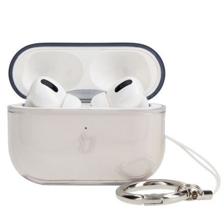 Etui Bizon Case Headphone Clear do Airpods Pro 2, przezroczysto-czarne
