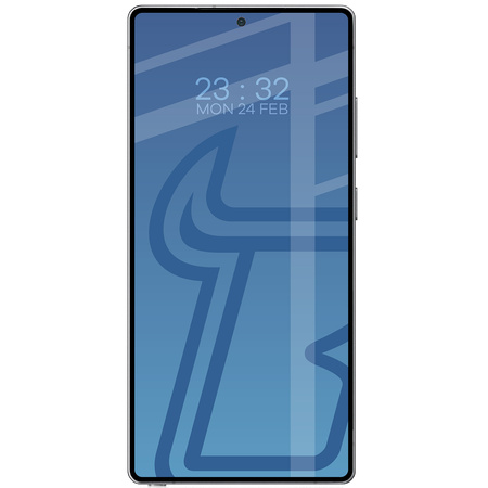 Szkło hartowane Bizon Glass Edge 2 do Galaxy S25 Ultra, czarna ramka