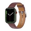 Skórzany pasek Bizon Strap Watch Casual do Apple Watch 44/45/46/49mm, ciemnobrązowy