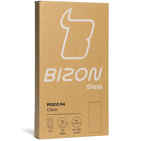 3x Szkło hartowane + szybka na aparat Bizon Glass Clear Pack do Xiaomi Poco F4