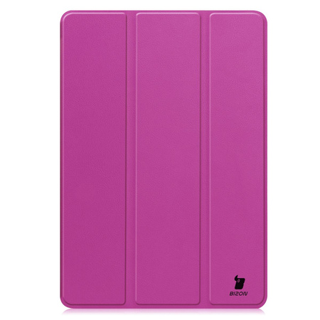 Etui z klapką Bizon Case Tab Croc do Xiaomi Pad 7 / 7 Pro, fioletowe