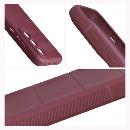 Pancerne etui Bizon Case Tur do OnePlus Nord 5, burgundowe