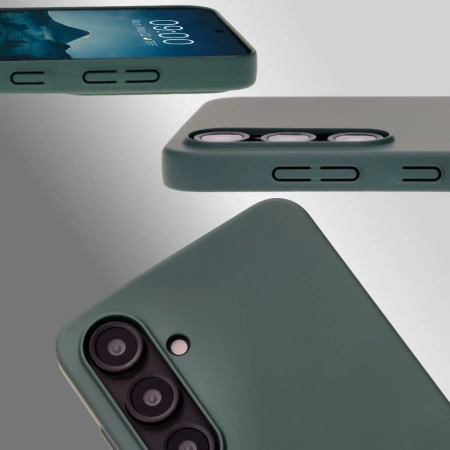 Etui Bizon Case Łupka do Galaxy S24 FE, zielone