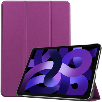 Etui Bizon Case Tab Croc do Apple iPad Air 6 / Air 5 / Air 4, ciemnofioletowe