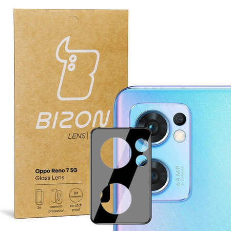 Szkło na aparat Bizon Glass Silk Lens dla Oppo Reno 7 5G, 2 sztuki