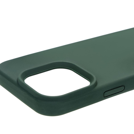 Silikonowe etui Bizon Soft Case do iPhone 16 Pro, ciemnozielone