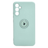 Etui Bizon Case Silicone Ring Sq do Galaxy A34 5G, turkusowe
