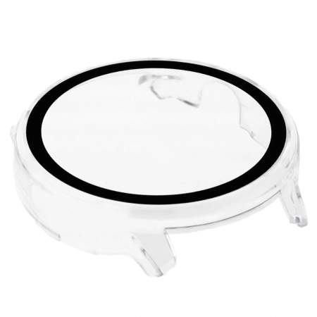 Etui ze szkłem do zegarka Bizon Case+Glass Watch do Garmin Venu 4 45 mm, przeźroczyste