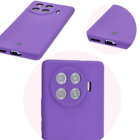 Silikonowe etui Bizon Soft Case do Tecno Spark 20 Pro+, fioletowe