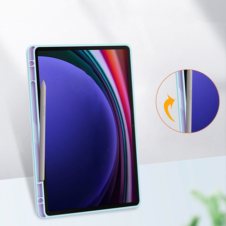 Etui Bizon Case Tab Clear Matt do Galaxy Tab S9, błękitne