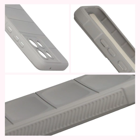 Pancerne etui Bizon Case Tur do Motorola Moto G86 Power 5G, jasnoszare