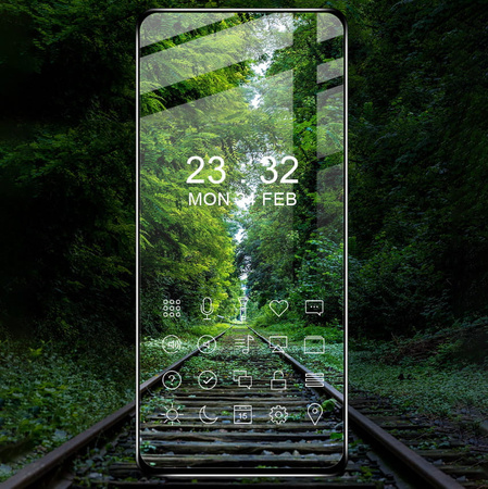 Szkło hartowane Bizon Glass Edge - 2 sztuki + ochrona na obiektyw, Redmi Note 10 Pro, czarne