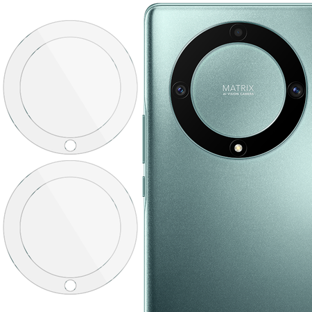 Szkło na aparat Bizon Glass Lens do Honor Magic5 Lite, 2 sztuki