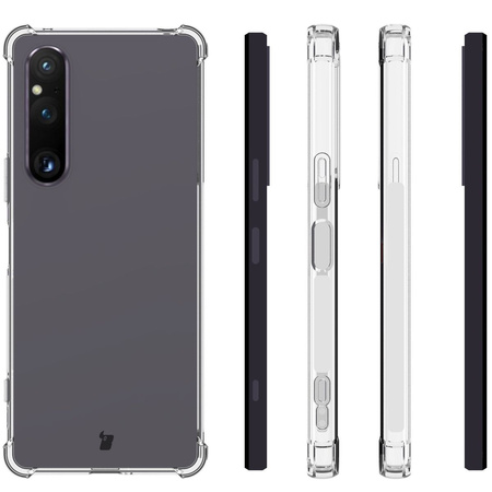 Elastyczne etui Bizon Case Salpa do Sony Xperia 1 V, przezroczyste
